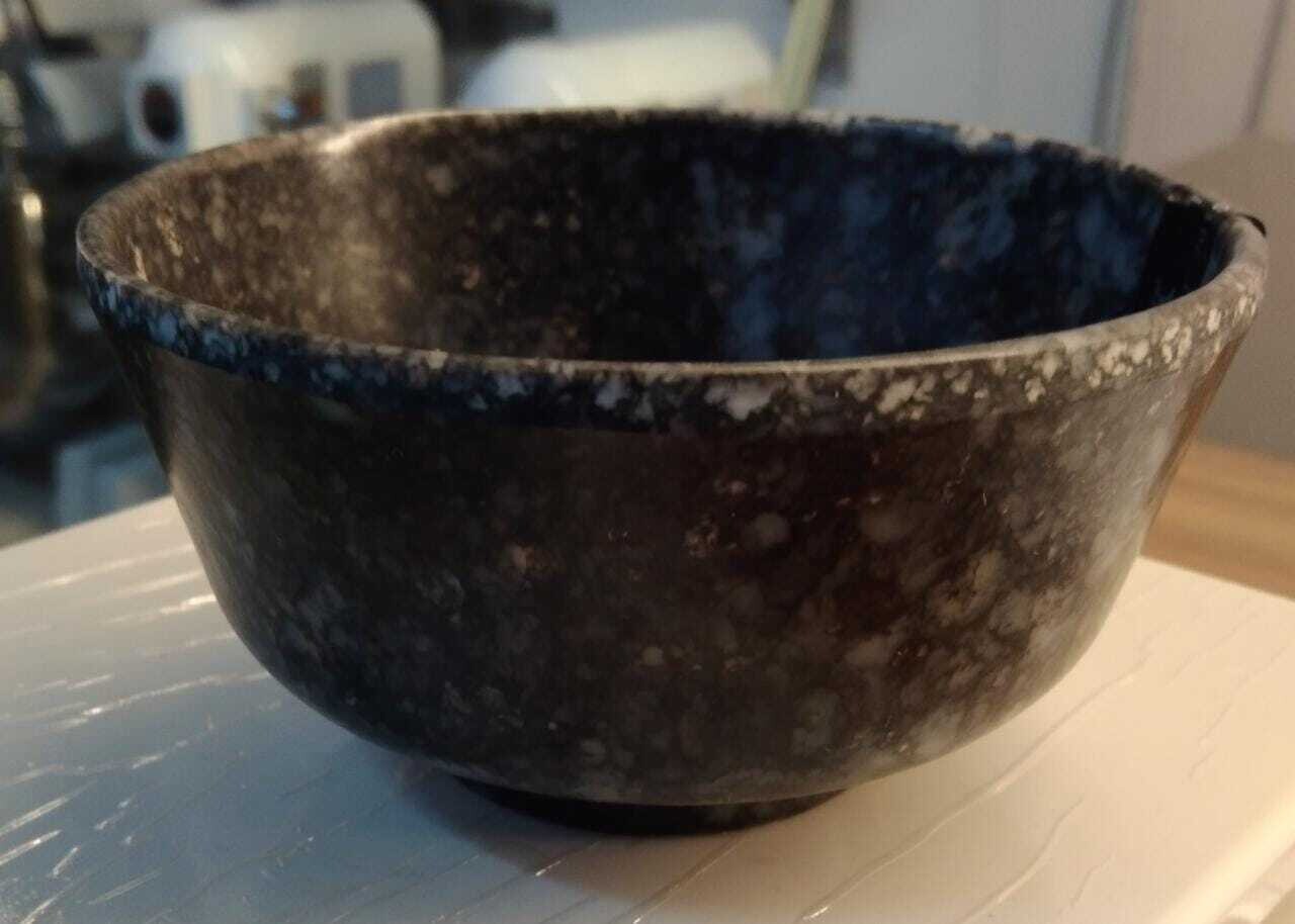BLACK MARBLE CURRY BOWL