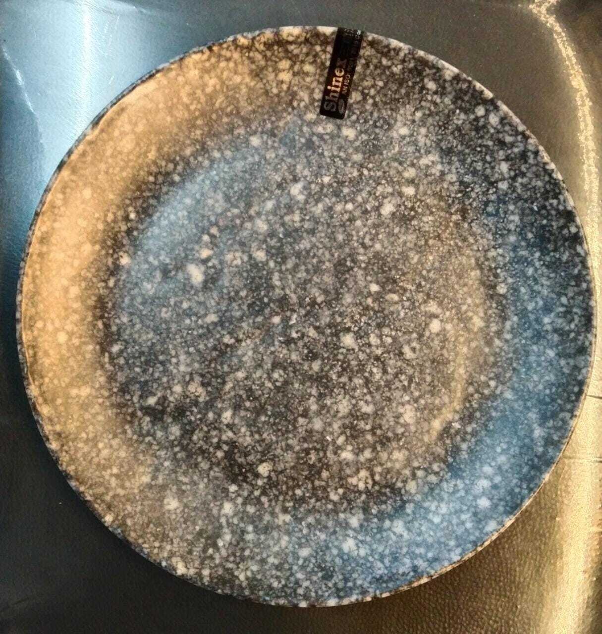 BLACK MARBLE LAXUS QUARTER  PLATE