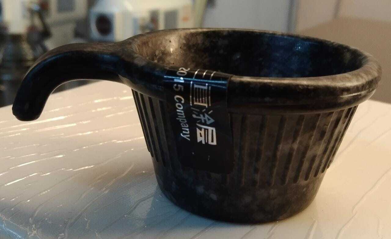 BLACK MARBLE HANDLE DEEP SAUSE BOWL