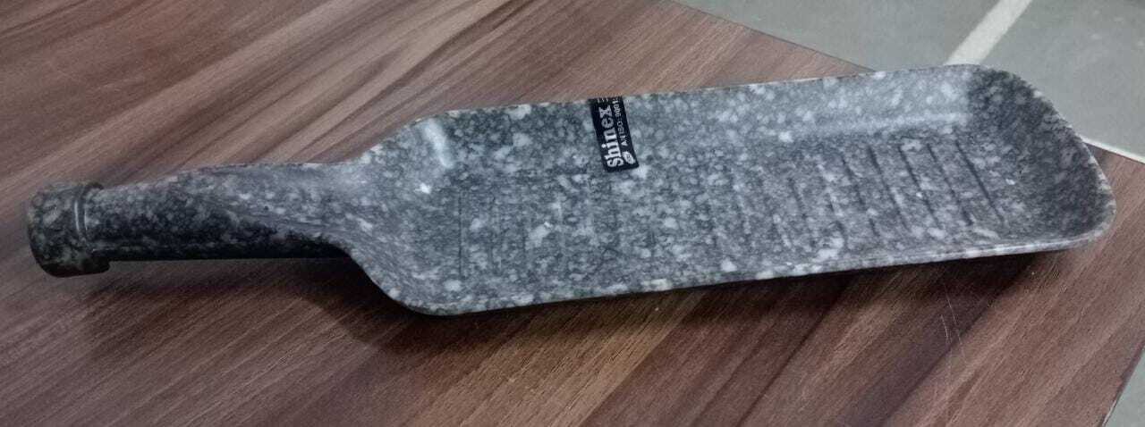 BLACK MARBLE BIG BAT PLATTER