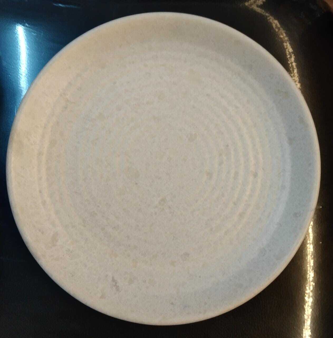 WHITE MARBLE SPIRAL FULL PLATE