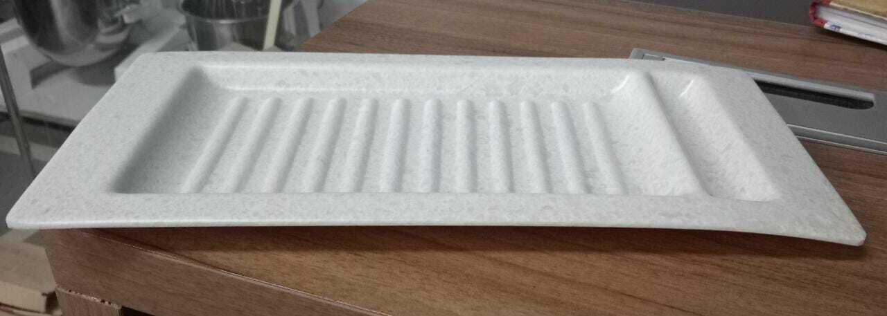 WHITE MARBLE REACTO GRILL PLATTER