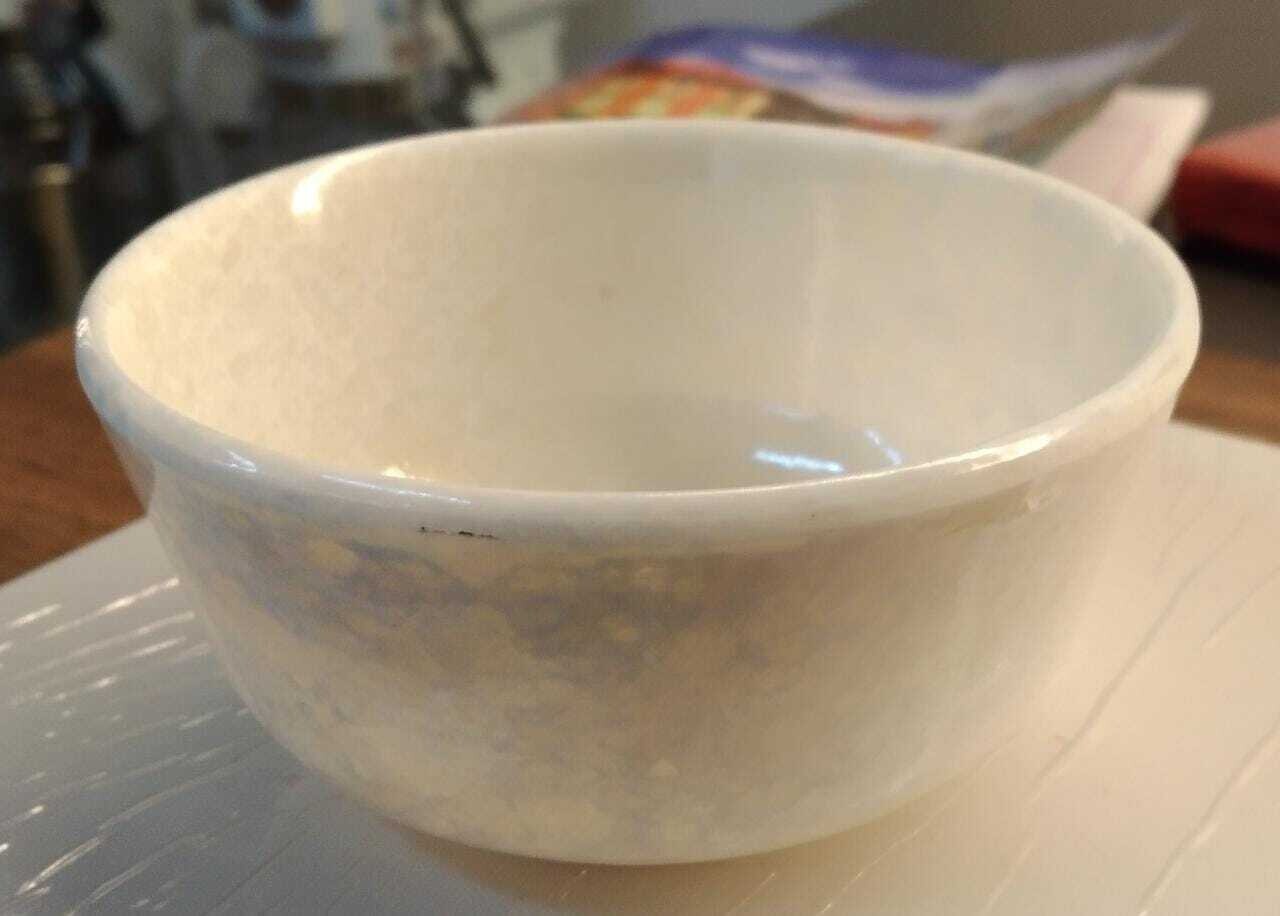 WHITE MARBLE MINI WATI BOWL