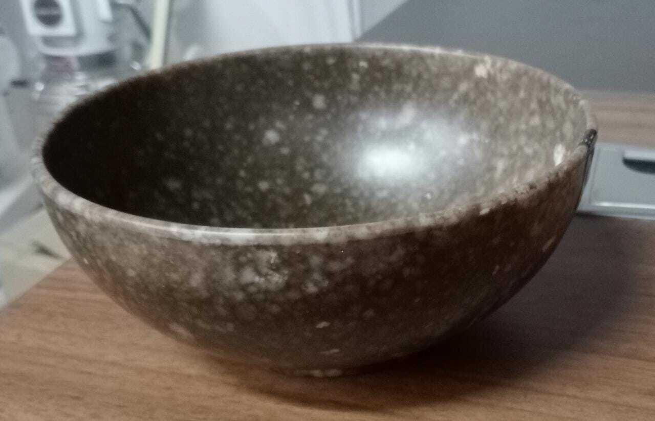 BROWN MARBLE 5 INCH BOWL