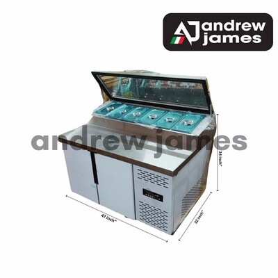 ANDREW JAMES UNDERCOUNTER MAKELINE 2 DOOR COMMERCIAL INDUSTRIAL USE
