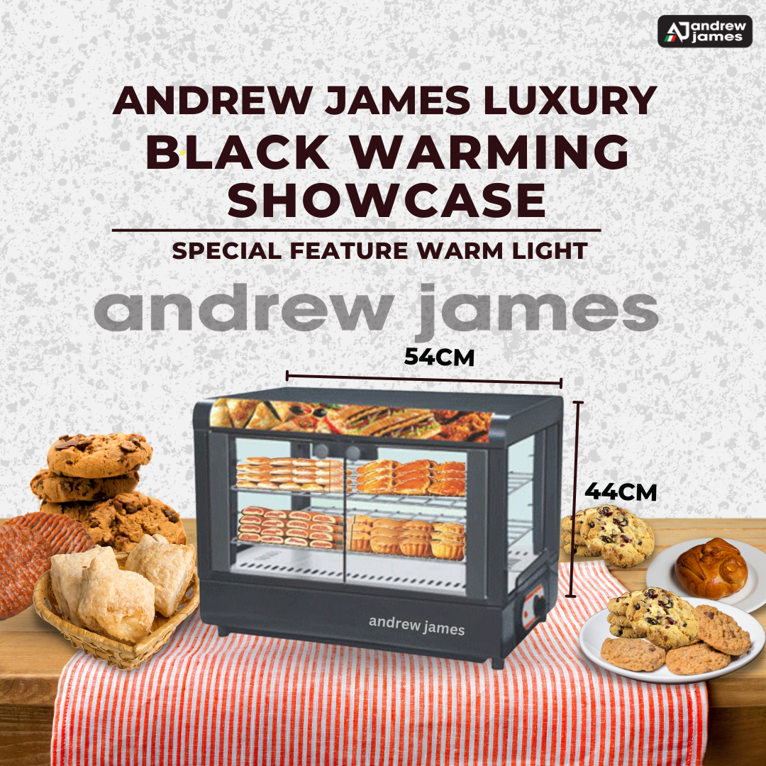 Andrew James 2.5FEET  Warming showcase (BLACK)  