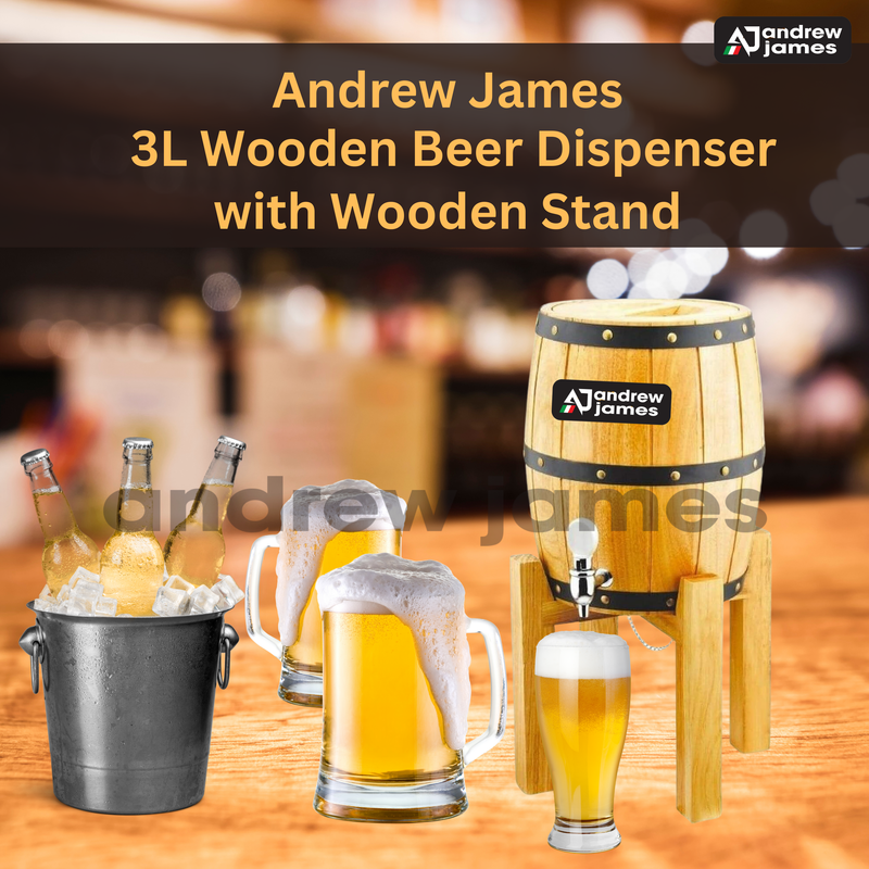ANDREW JAMES  3L BEER TOWER WOODEN