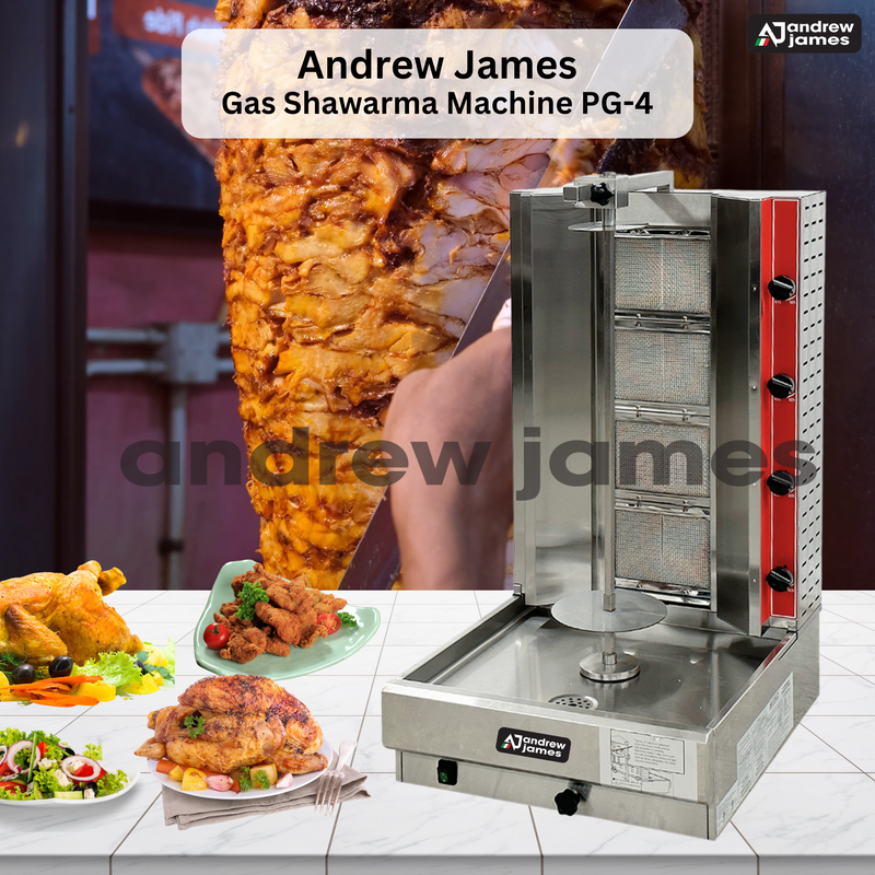 Andrew James 4 Burner electric Shawarma  machine