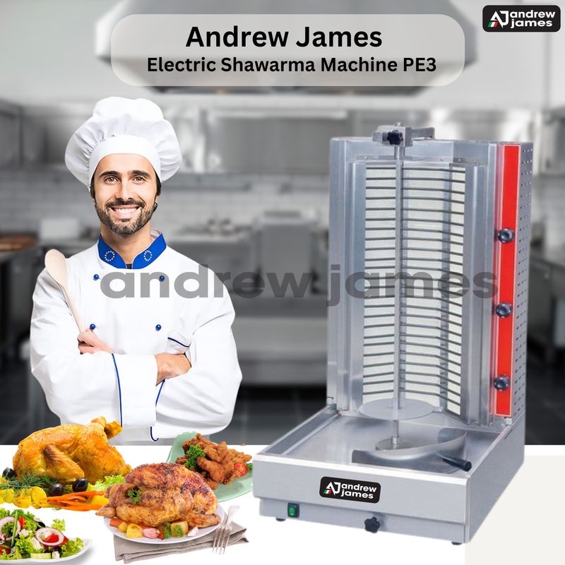 Andrew James 4 Burner gas  Shawarma  machine