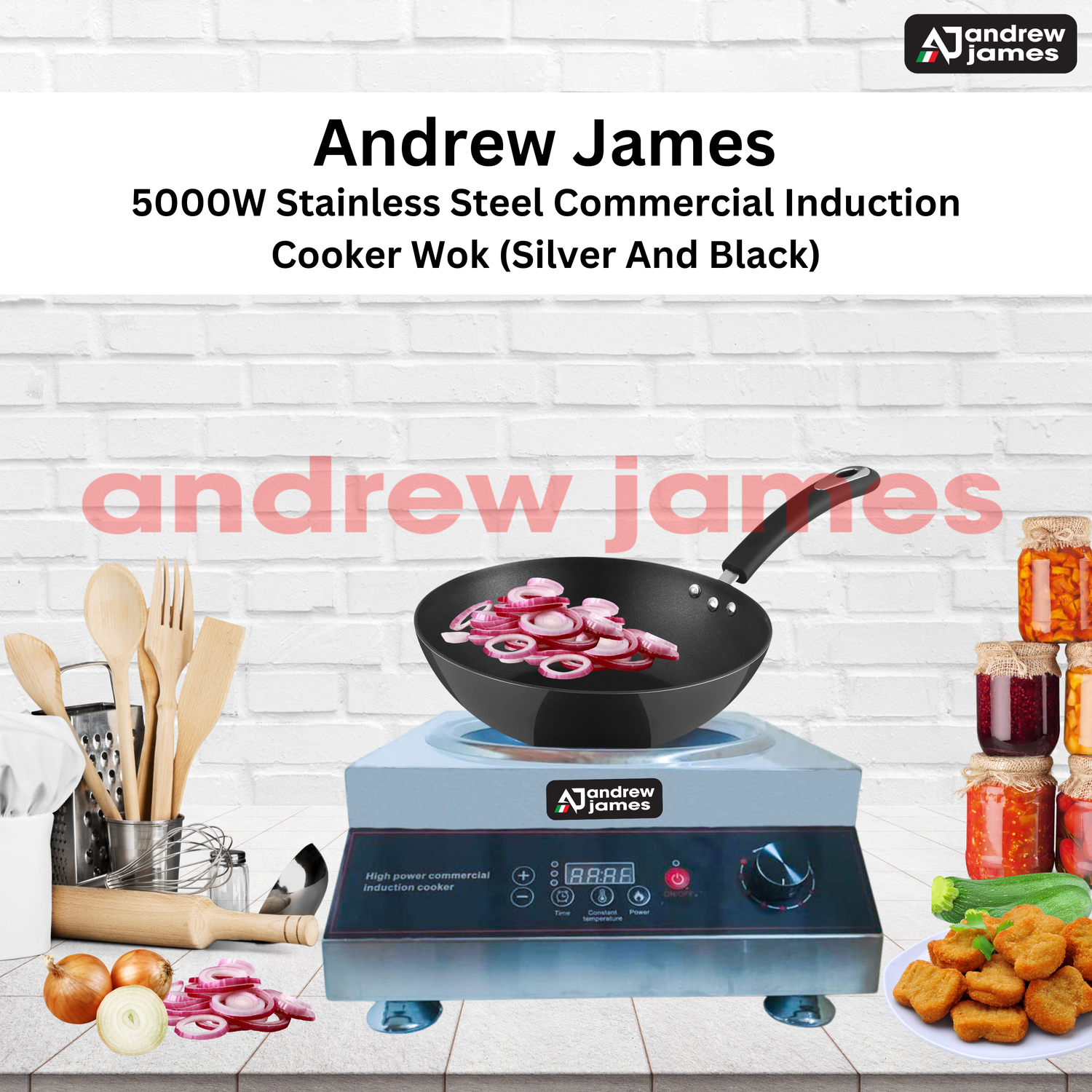 ANDREW JAMES  5000W WOK INDUCTION 