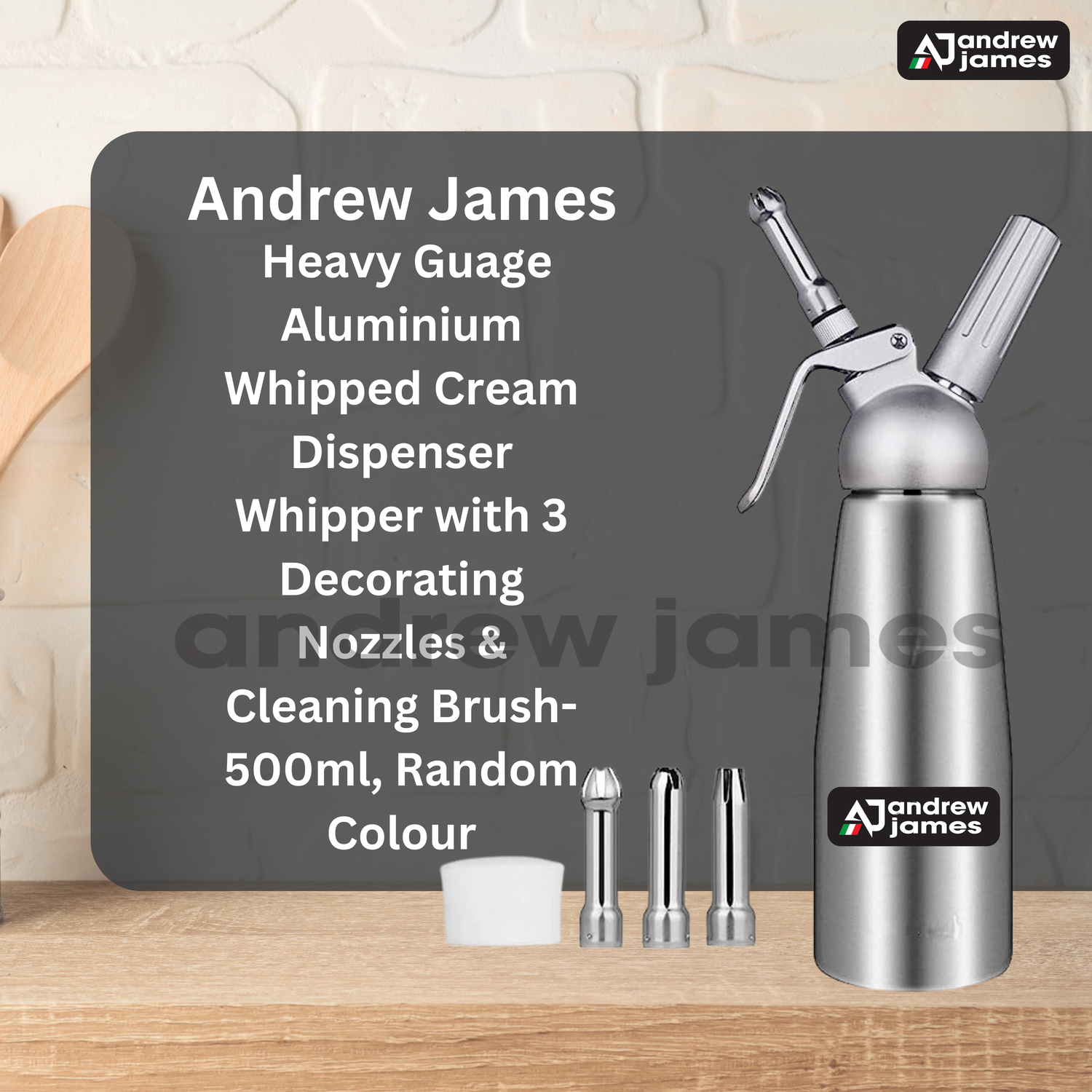 ANDREW JAMES  CREAM WHIPPER 1000ML 