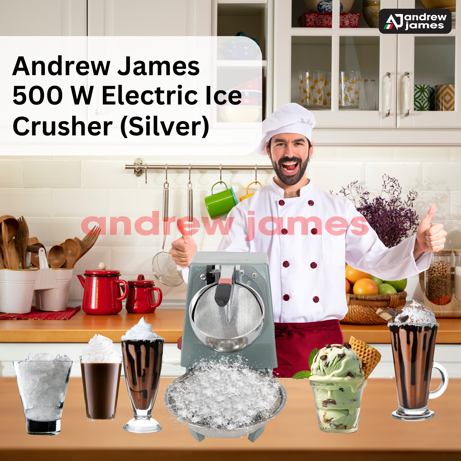 ANDREW JAMES  Electric Ice Crusher  500 WATT 
