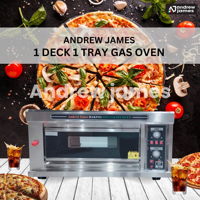 andrew james GO1 GAS OPERATED BAKING SPECIALIST OVEN 1 DECK 1 TRAY