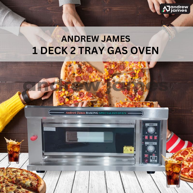 andrew james GO2 GAS OPERATED BAKING SPECIALIST OVEN 1 DECK 2 TRAY
