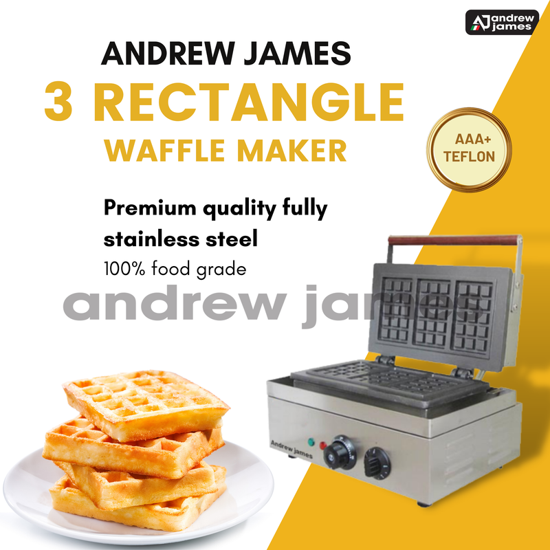 Andrew James PREMIUM 3 RECTANGLE WAFFLE