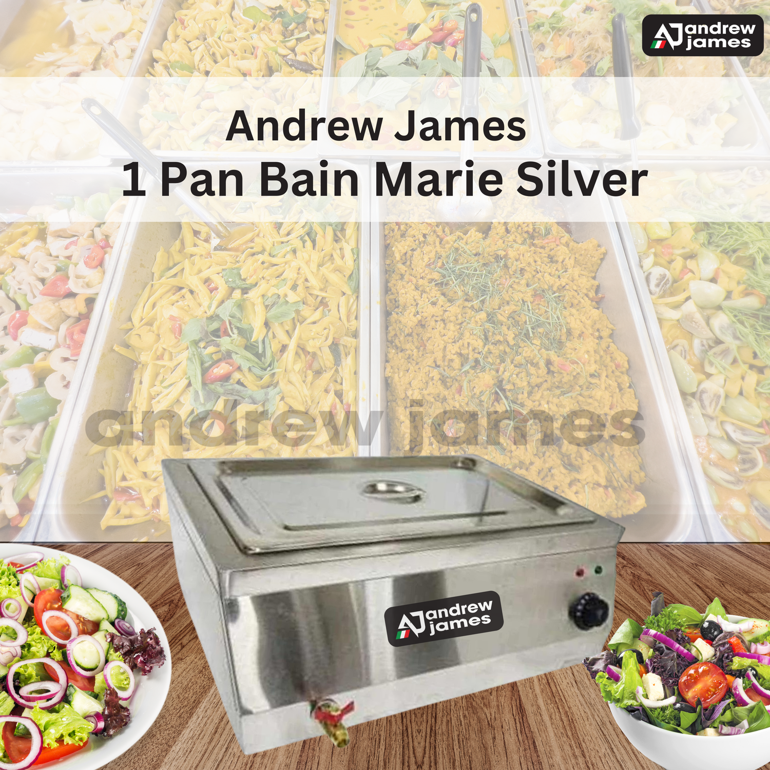 ANDREW JAMES SINGLE PAN BAIN MARIE(1 SINGLE PANS)
