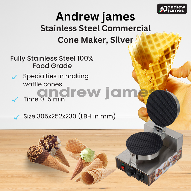andrew james Single Round  Waffle Cone maker 