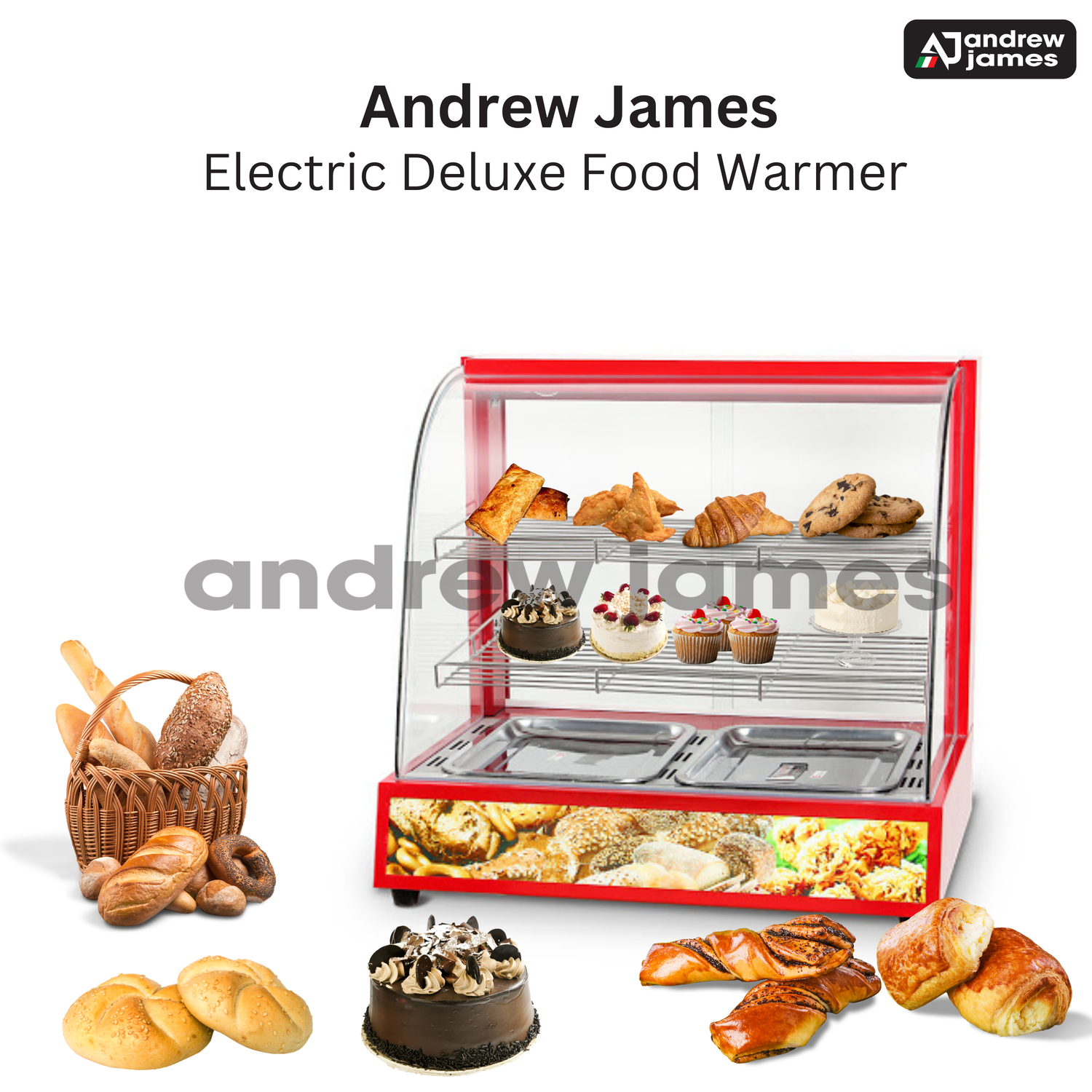Andrew James Small showcase  warmer 1.5FT (RED)