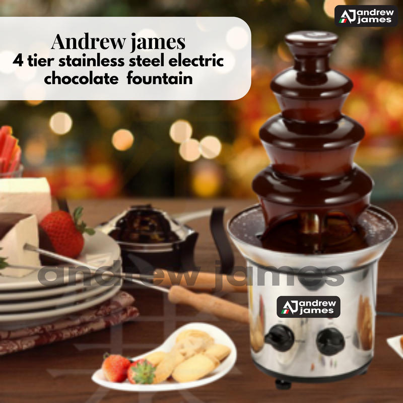 Andrew James stainless steel  3 layer chocolate fountain (small) 