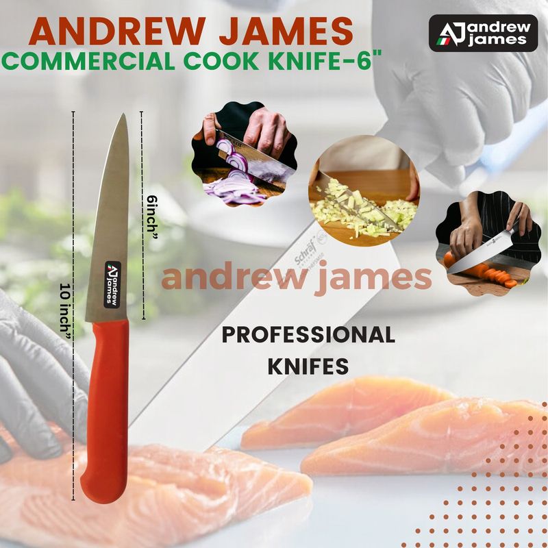 COOK KNIFE 6&quot; ANDREW JAMES HEAVY