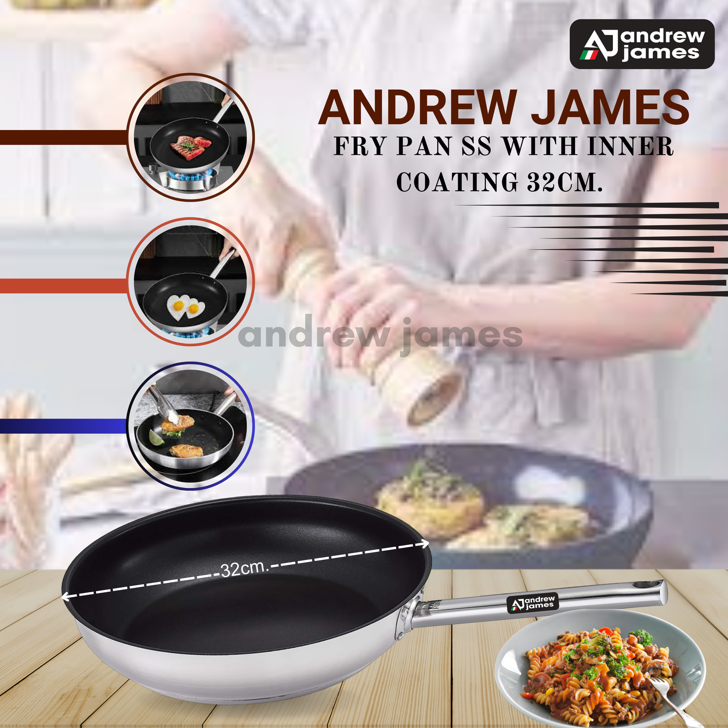 FRY PAN ALLUMIUM LARGE