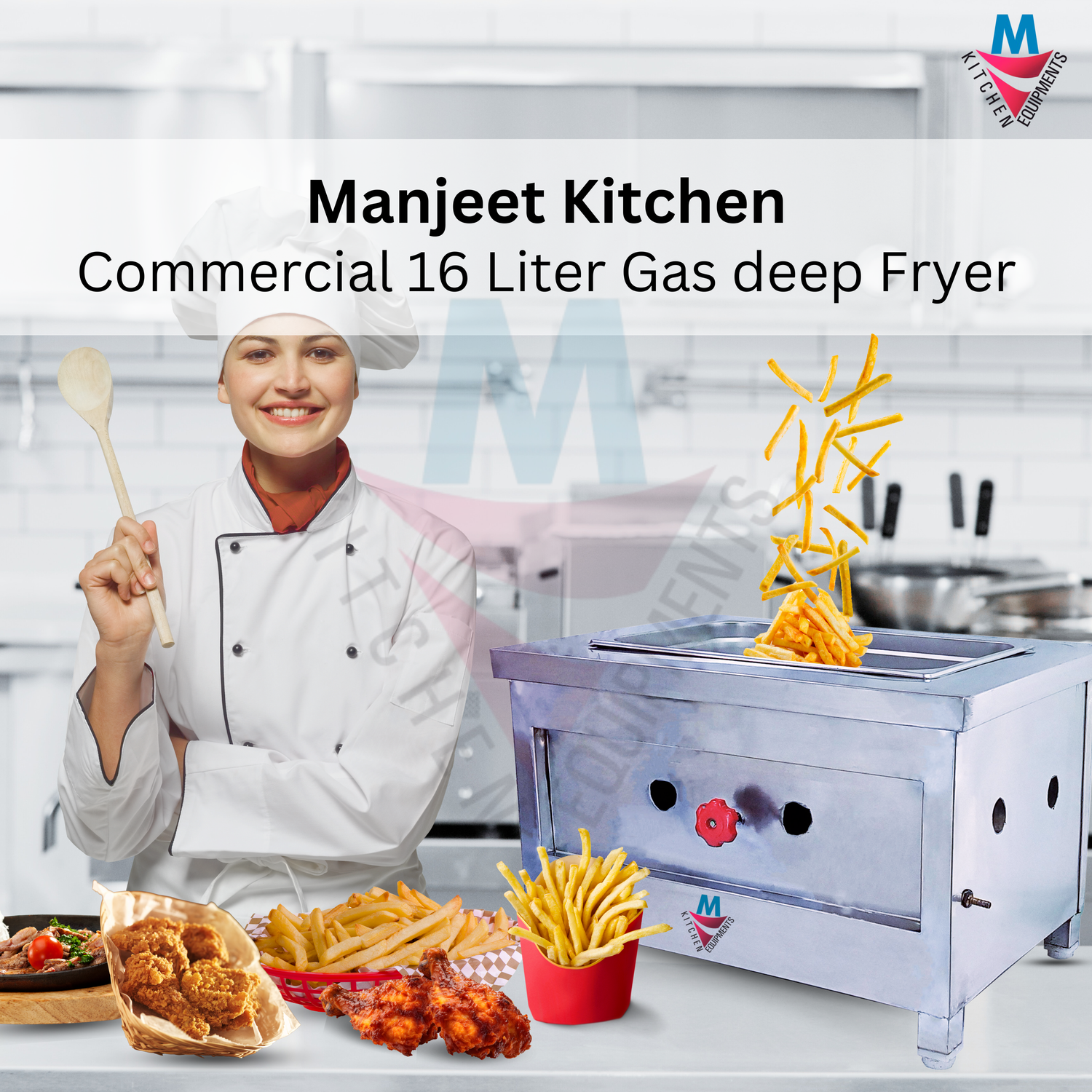 GAS FRYER 16 LTR