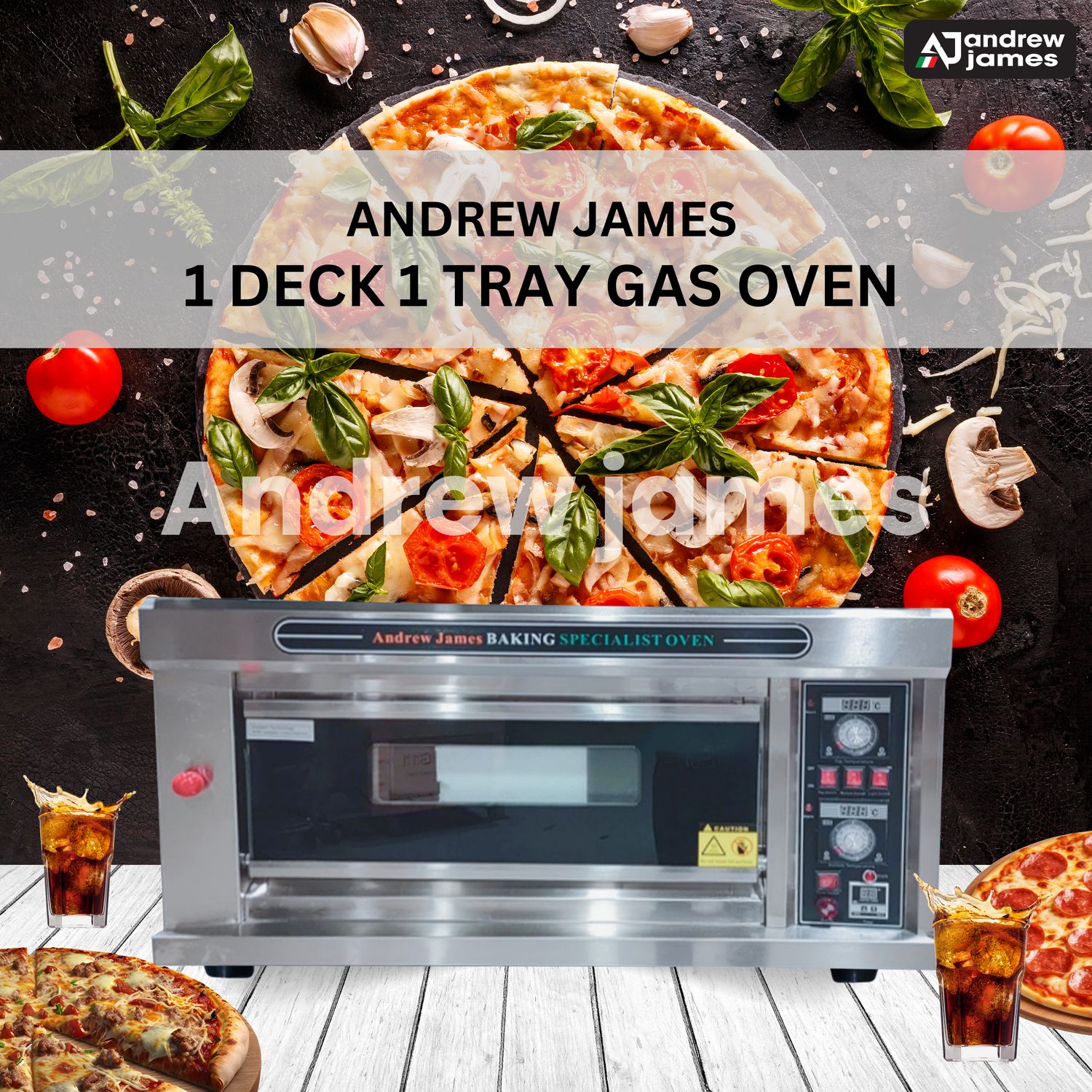 GAS OVEN 1 DECK 1 TRAY