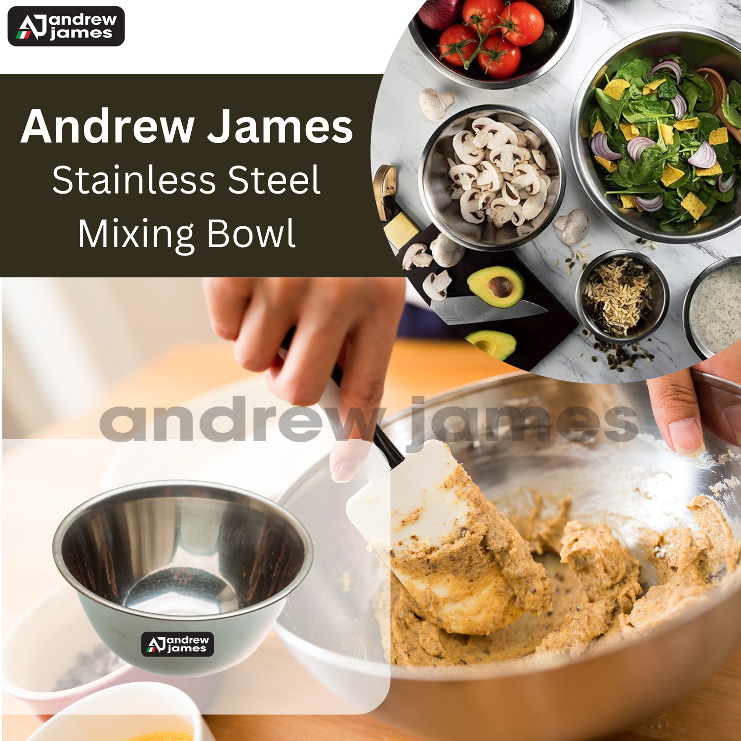 MIXING BOWL STAINLESS STEEL SMALL