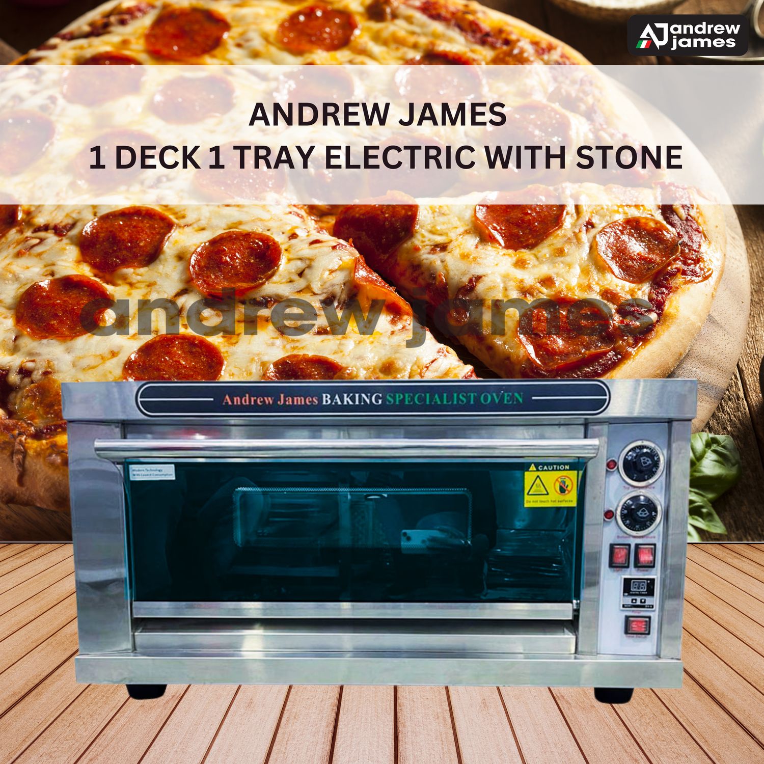 PIZZA OVEN ELECTRIC 1 DECK 1 TRAY FULL SIZE