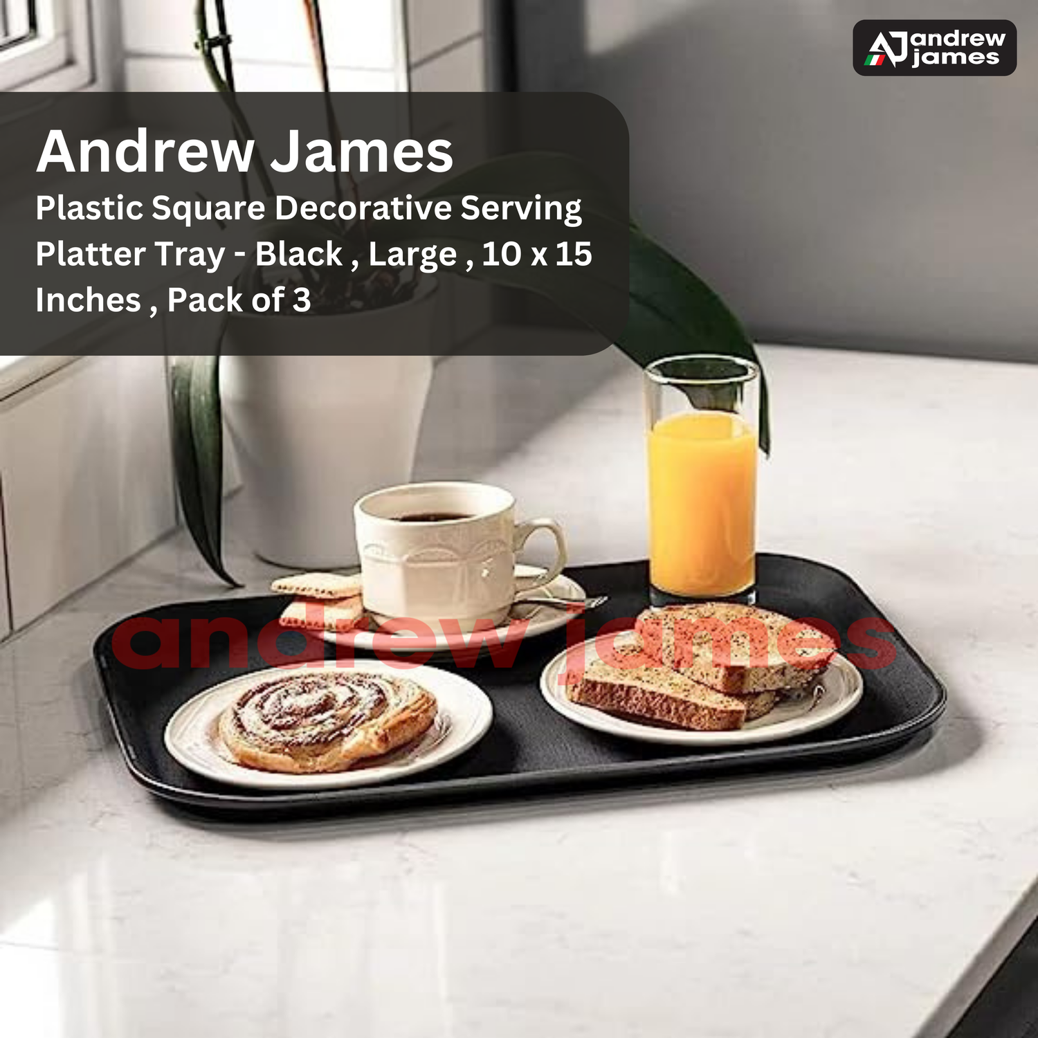SERVICE TRAY 12&quot;*18&quot; BLACK