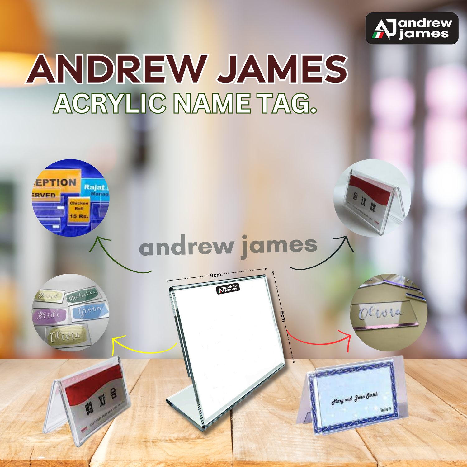 TRANSPARENT NAME TAG HIGH QUALITY
