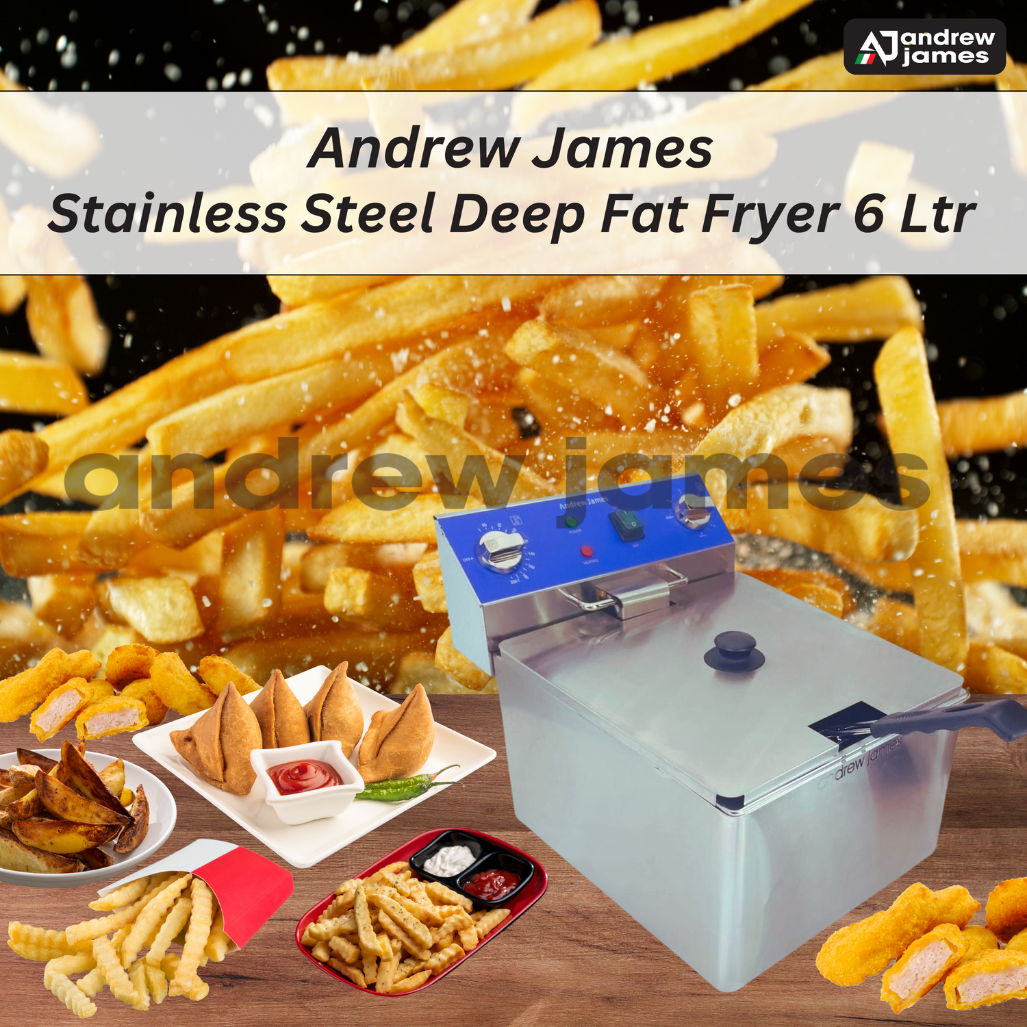 Stainless Steel Deep Fat Fryer 6 Ltr