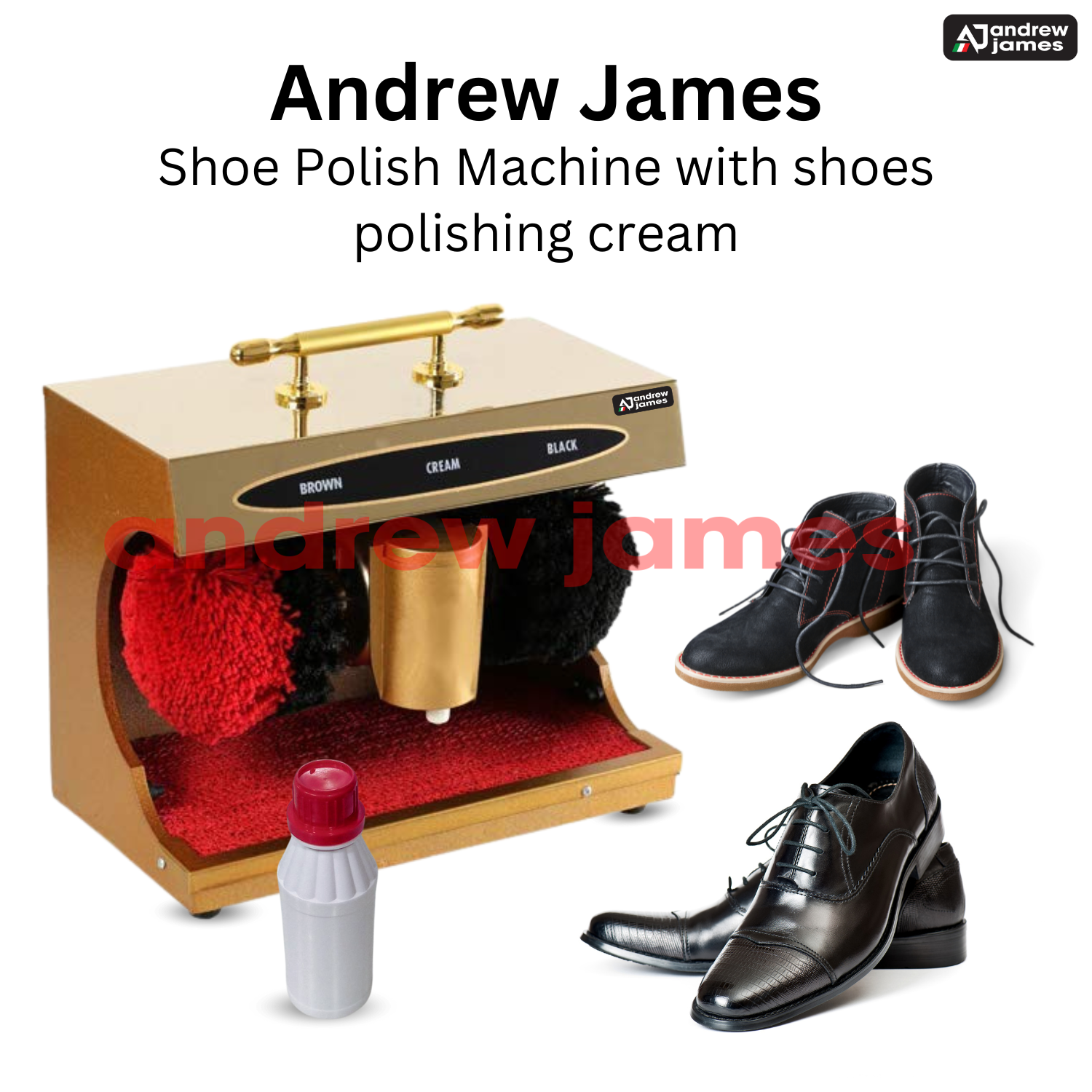 Shoe Polish Machine with shoes Polishing Cream