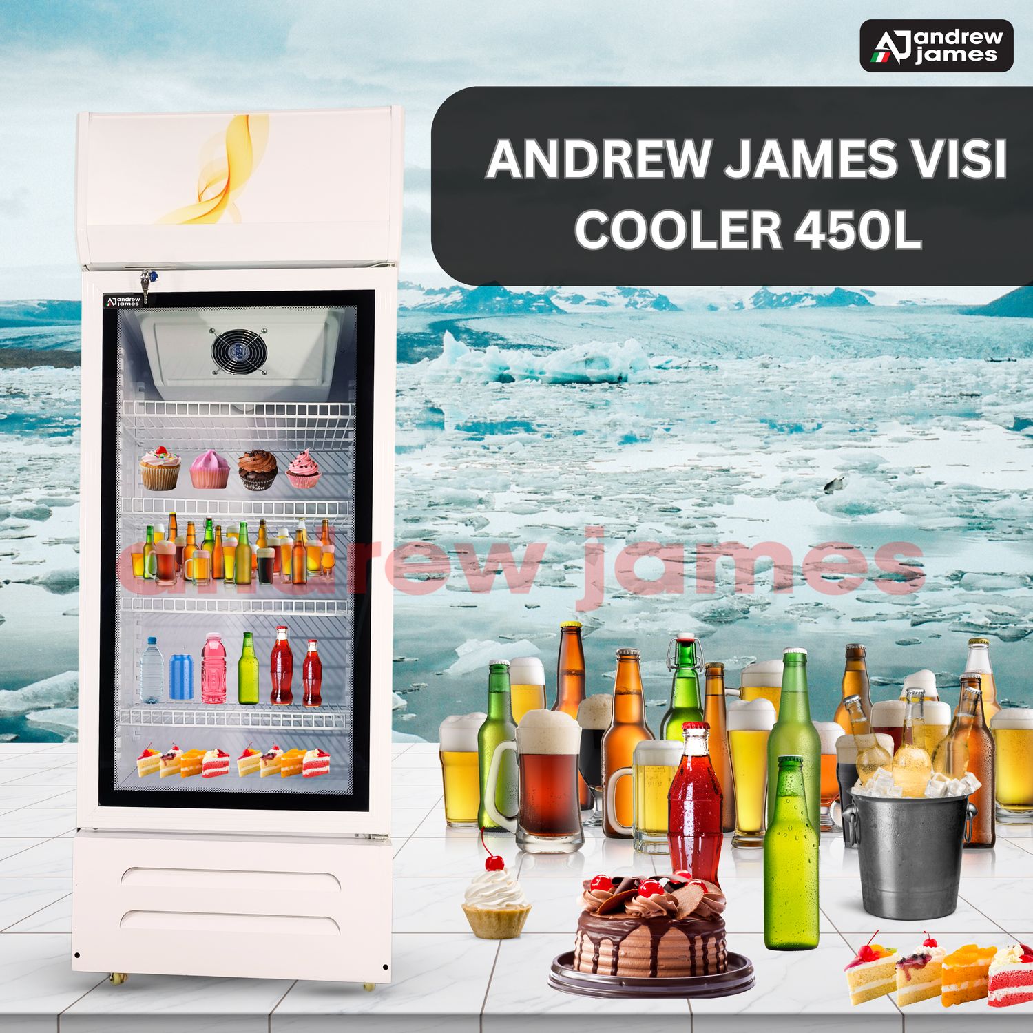 Andrew James Visi Cooler 450Ltr