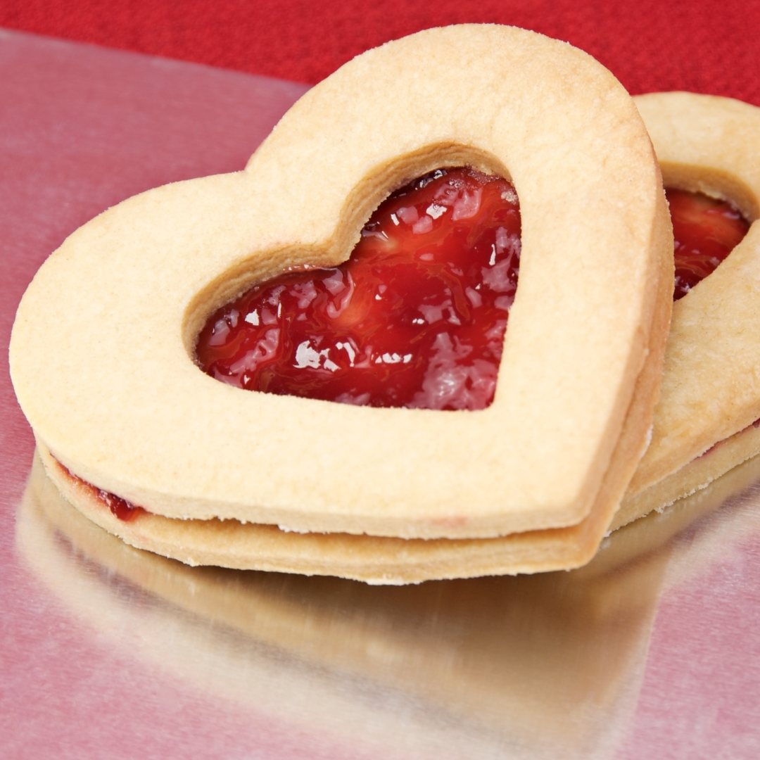 Heart Shaped Shortbread Cookies