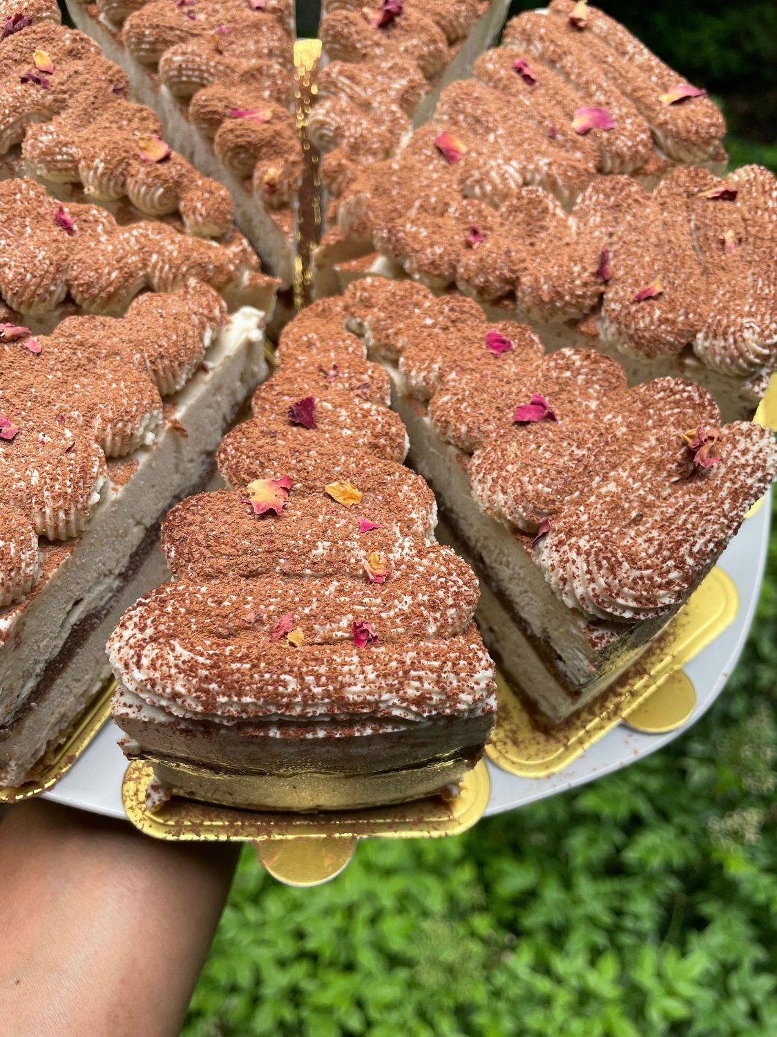 Tiramisu Cheezecake w/Cardamom & Rose