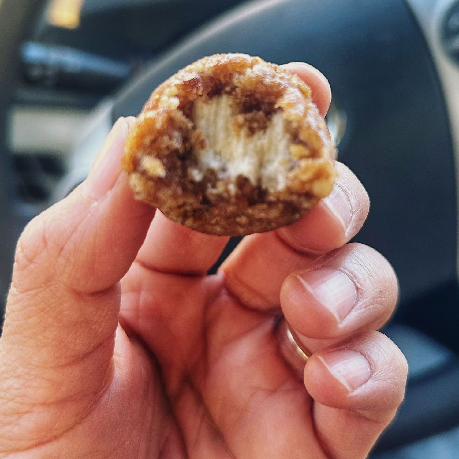 Cream Filled Cinnamon Donut Holes