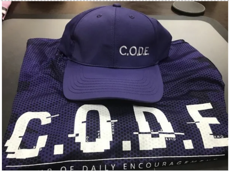 Purple Camouflage Shirt & Hat Set