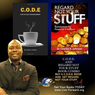 C.O.D.E. A Cup of Daily Encouragement AND Regard Not Your Stuff Book COMBO