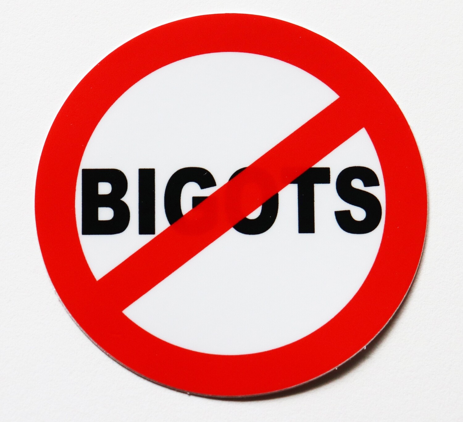 No Bigots 3&quot; Sticker