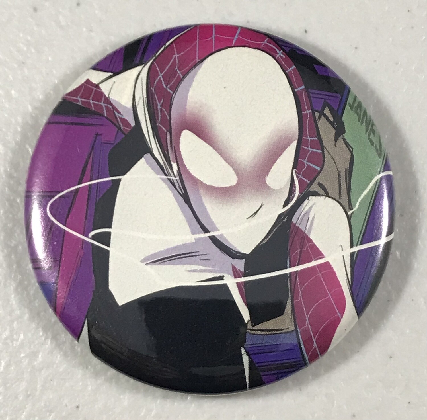 Spider-Gwen Pocket Mirror 2.25&quot; made from the pages of Spider-Gwen #1