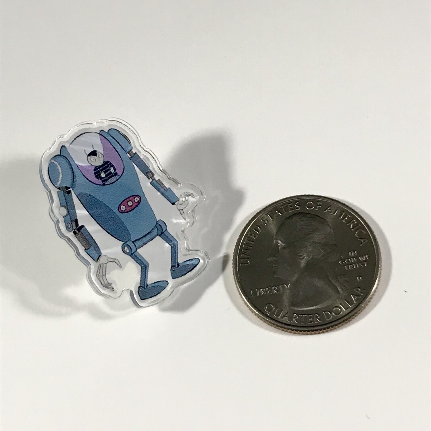 Exoskeleton Guy Acrylic Pin 1.5&quot;