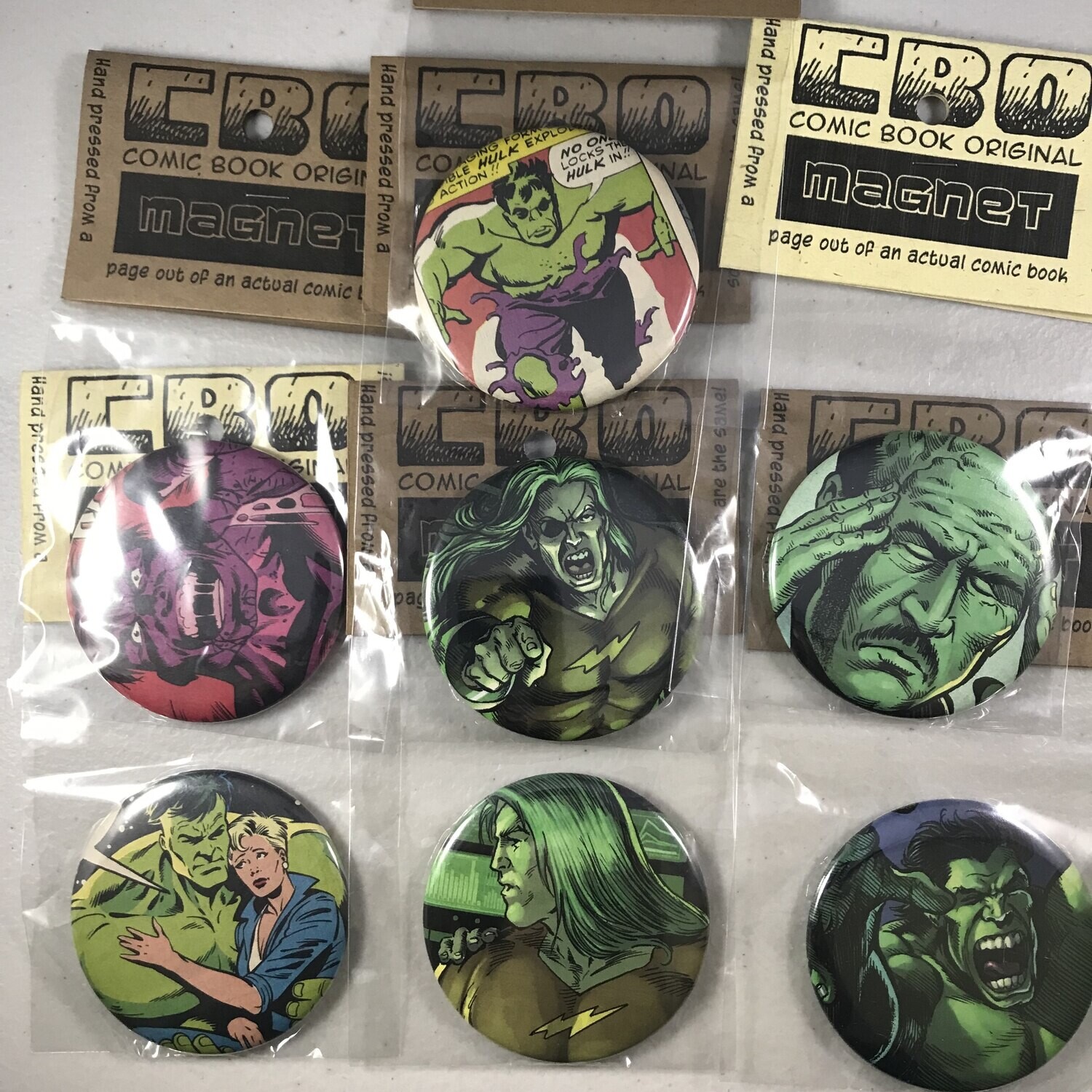 Incredible Hulk Magnet Lot of 7