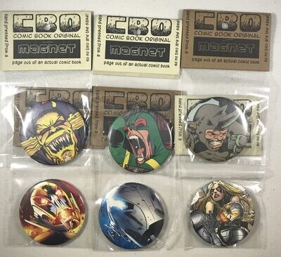 Marvel &amp; DC Villain Magnet Set of 6