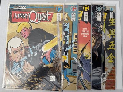 Jonny Quest 1-5 Comico Comics, Dave Stevens Covers