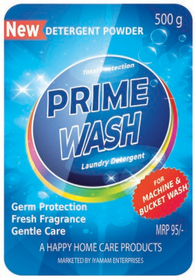 Prime detergent powder