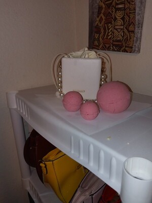 Cotton Candy Pink Bath Bombs