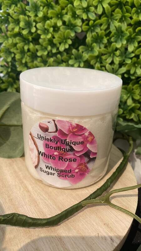 White Rose Whipped Sugar Scrubs