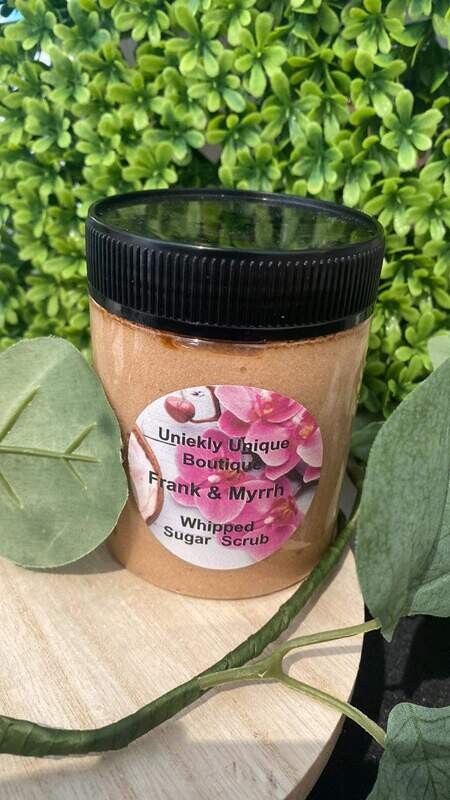 Frankincense and Myrrh Whipped Sugar Scrubs
