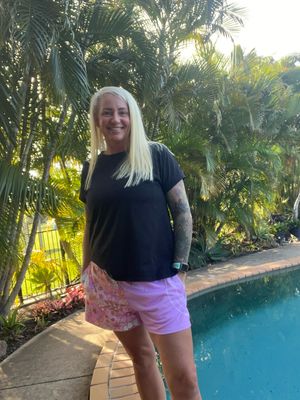 Flower Power Footy Shorts